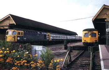 75 Weymouth August 1983 Waterloo service of 33 plus 4TC an