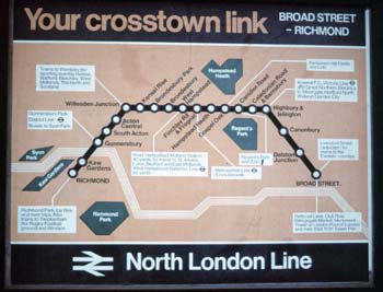 North London Line map