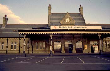 Outside front view of Morecame BR station