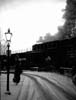 184 Duke of Gloucester on Summerseat Viaduct - Feb 1995 B&W