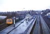 185 Haltwhistle 1975 - Alston train in branch platform.